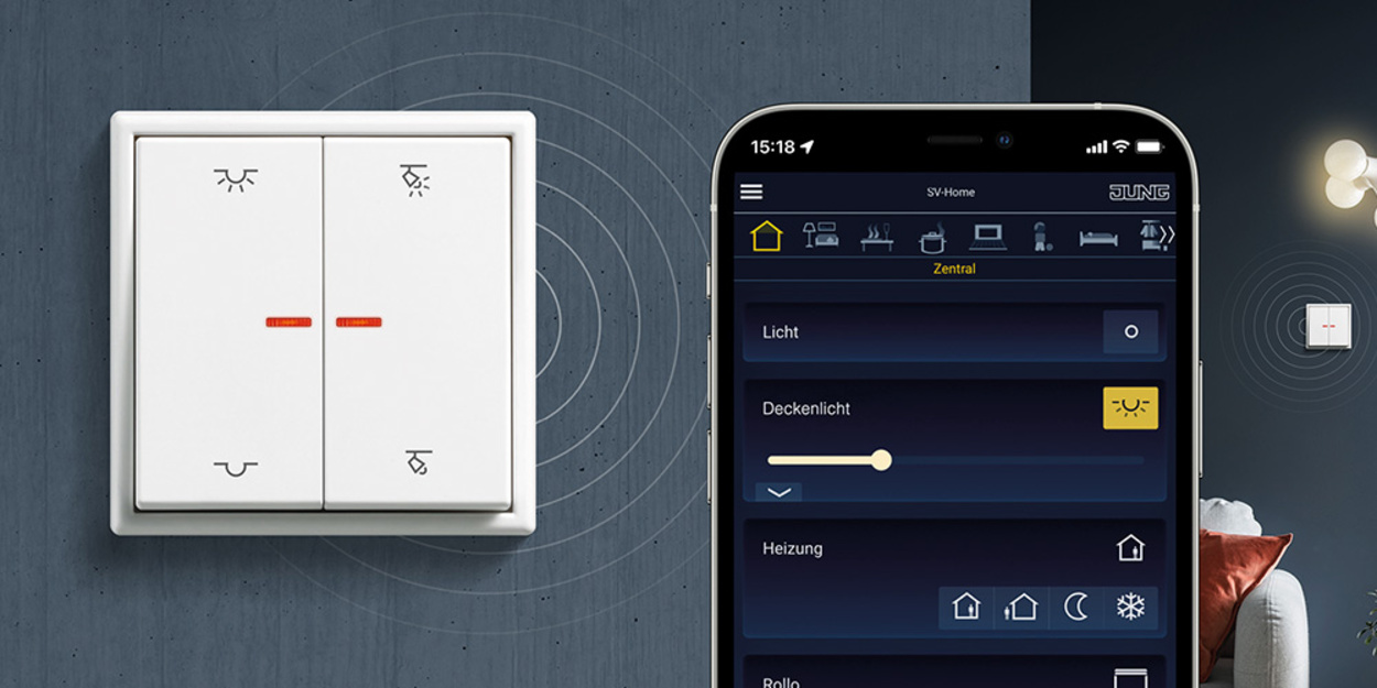 KNX RF Taster bei Elektro Steiner GmbH in Volkmannsdorferau